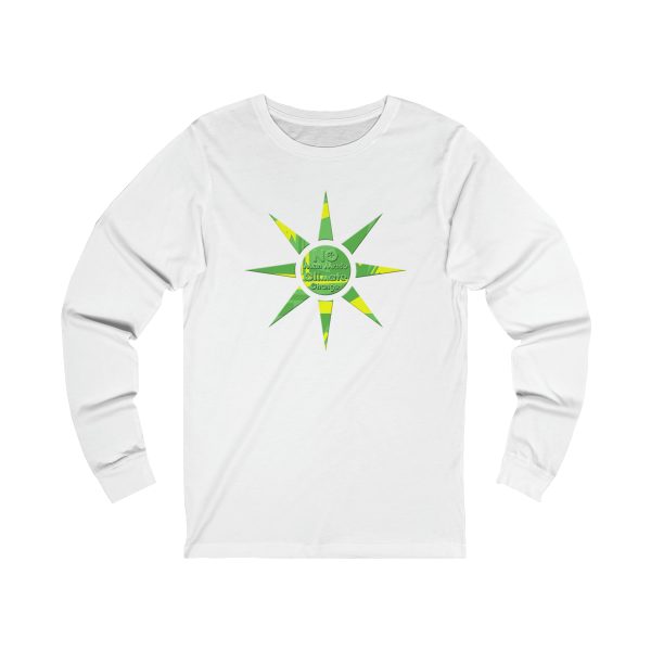 Unisex Jersey Long Sleeve Tee - No Man Made Climate Change - Image 3