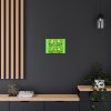 Canvas Gallery Wraps - No Man Made Climate Change - Multi Green Geometric BG - Image 242