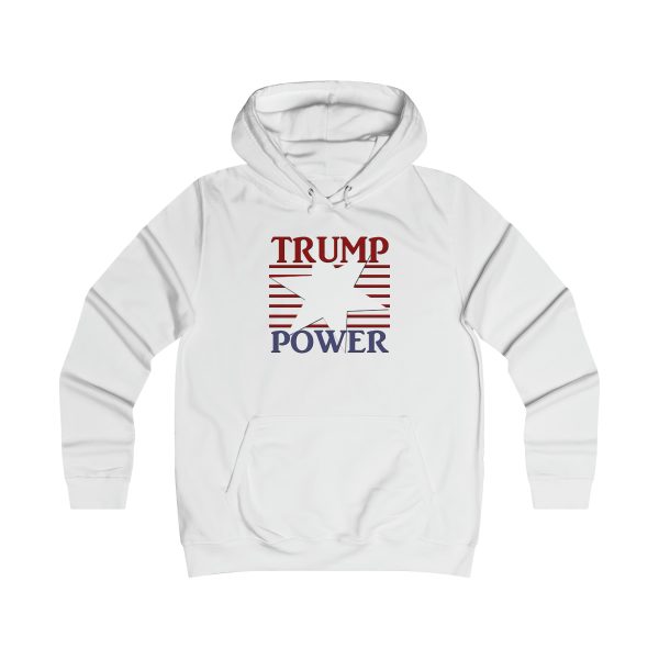 Girlie College Hoodie - TRUMP POWER - Image 3