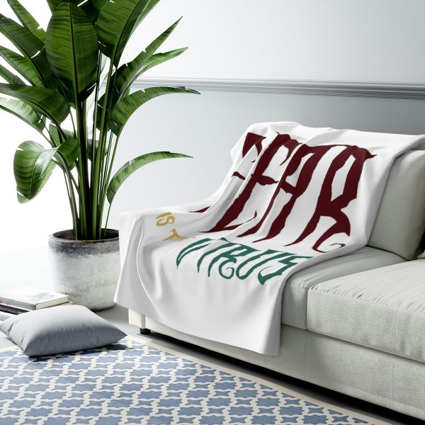 Sherpa Fleece Blanket Fear Is The Virus LOGO1 - Image 3