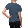 Women's Cut and Sew Tee (AOP) - Women Are Not Costumes (Denim Blue BG) - Image 11