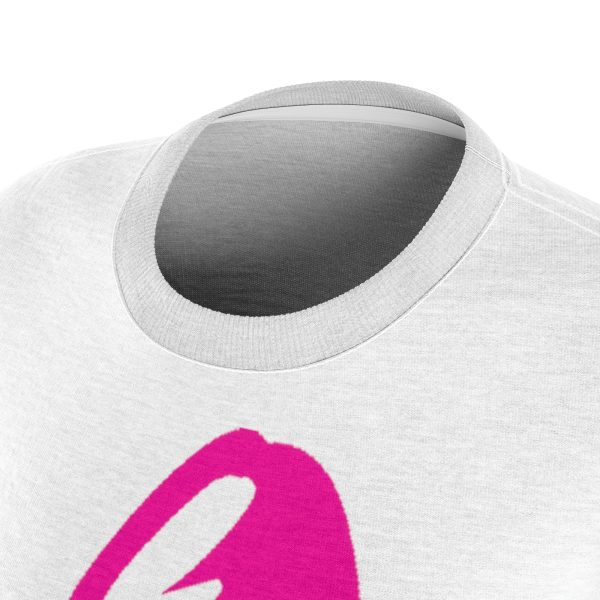 Women's Cut and Sew Tee (AOP) - Women Are Not Costumes (White BG) - Image 12