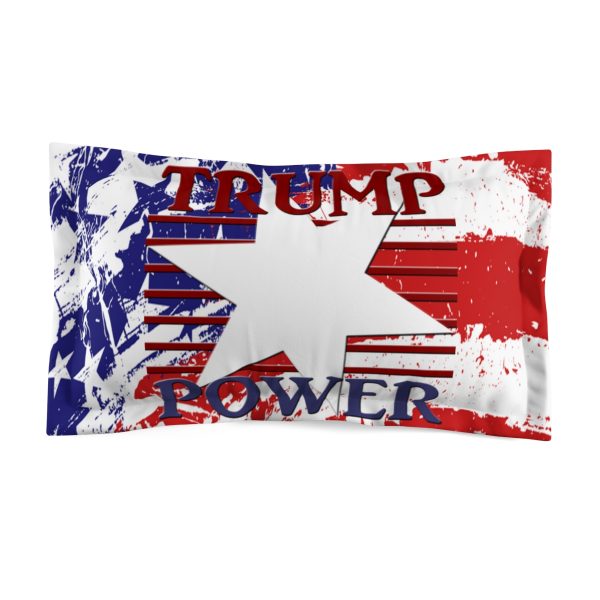 Microfiber Pillow Sham - TRUMP POWER - Stars and Stripes - Image 2