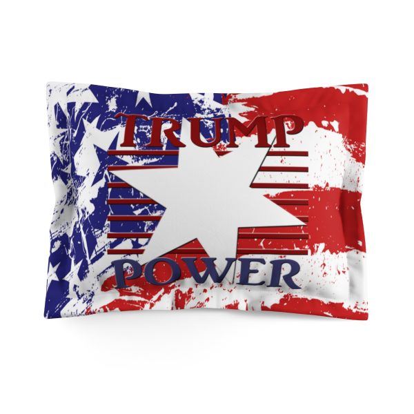 Microfiber Pillow Sham - TRUMP POWER - Stars and Stripes