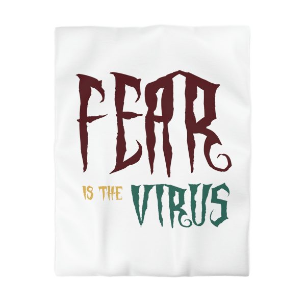 Microfiber Duvet Cover Fear Is The Virus LOGO1