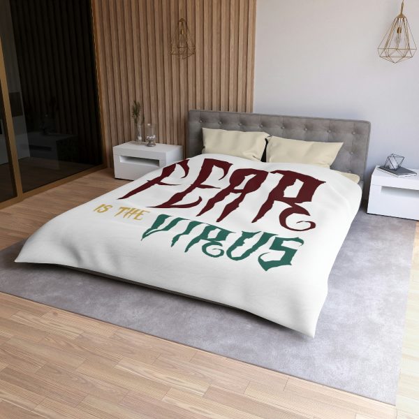 Microfiber Duvet Cover Fear Is The Virus LOGO1 - Image 6