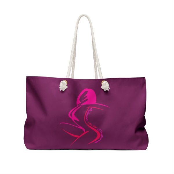 Weekender Bag - Women Are Not Costumes (Purple BG) - Image 2