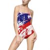 Women's One-piece Swimsuit (AOP) - Stars and Stripes - Image 37