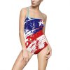 Women's One-piece Swimsuit (AOP) - Stars and Stripes - Image 25