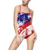 Women's One-piece Swimsuit (AOP) - Stars and Stripes - Image 9