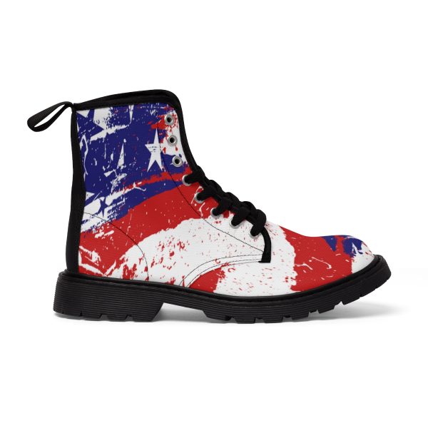 Women's Canvas Boots - Stars and Stripes - Image 13