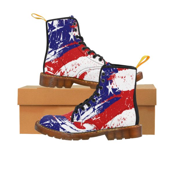 Women's Canvas Boots - Stars and Stripes - Image 2