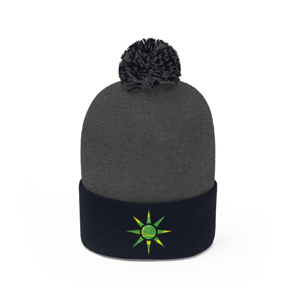 Pom Pom Beanie - No Man Made Climate Change - Image 3
