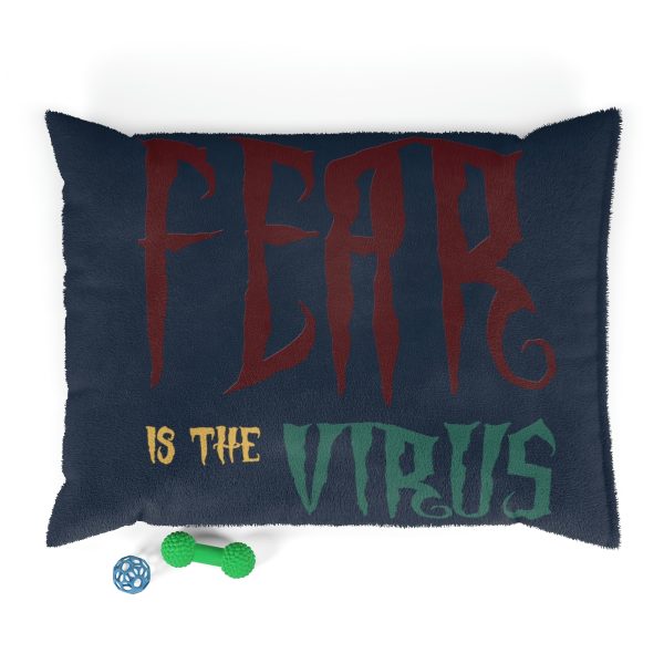 Pet Bed Fear Is The Virus LOGO1 ((Dark Blue BG) - Image 5