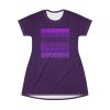 T-Shirt Dress (AOP) Cabal Cult (Purple BG) - Image 2