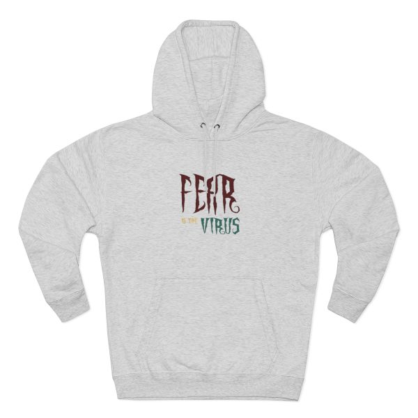 Unisex Premium Pullover Hoodie - Fear Is The Virus LOGO1 - Image 9