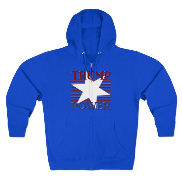 Unisex Premium Full Zip Hoodie - TRUMP POWER - Image 18