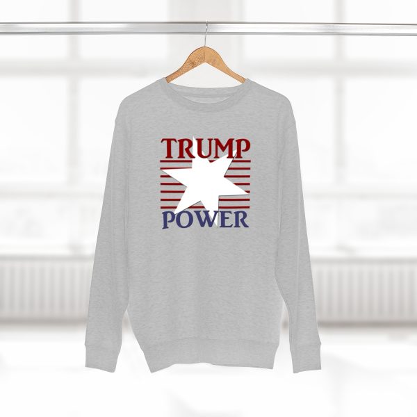 Unisex Premium Crewneck Sweatshirt - TRUMP POWER - Image 12