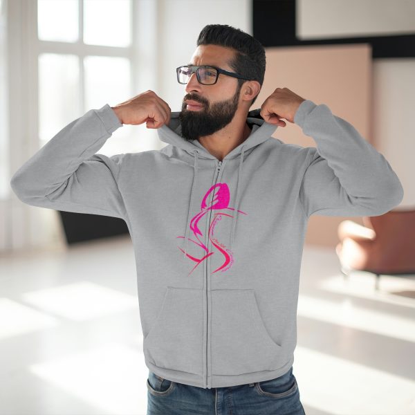 Unisex Hooded Zip Sweatshirt- Women Are Not Costumes (Front and Back) - Image 11