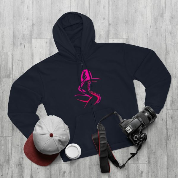 Unisex Hooded Zip Sweatshirt- Women Are Not Costumes (Front and Back) - Image 4