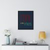 Premium Framed Vertical Poster Fear Is The Virus LOGO1 (Dark Blue BG) - Image 5