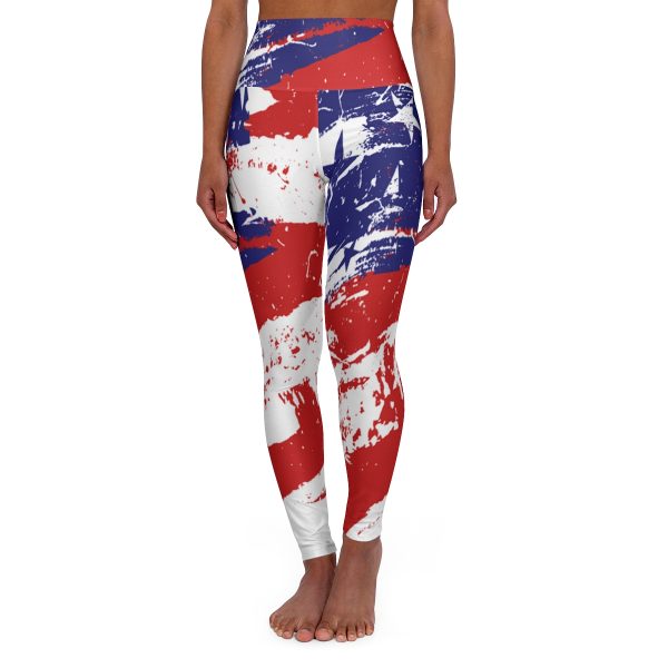 High Waisted Yoga Leggings (AOP)- Stars and Stripes