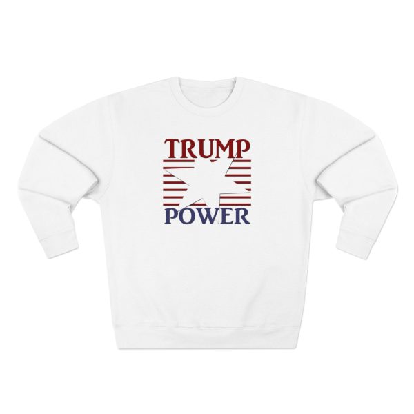 Unisex Premium Crewneck Sweatshirt - TRUMP POWER - Image 5