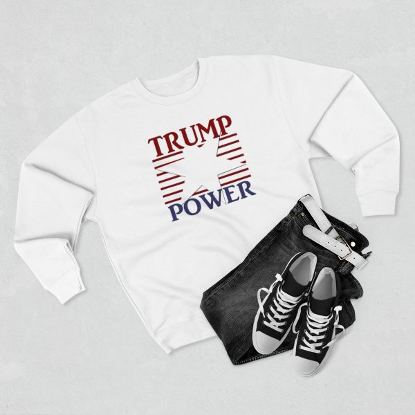 Unisex Premium Crewneck Sweatshirt - TRUMP POWER - Image 7