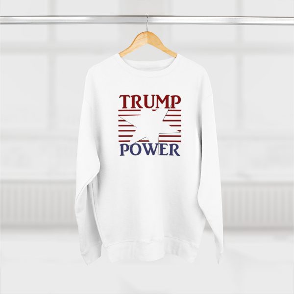 Unisex Premium Crewneck Sweatshirt - TRUMP POWER - Image 8