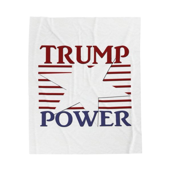 Velveteen Plush Blanket - TRUMP POWER - Image 17