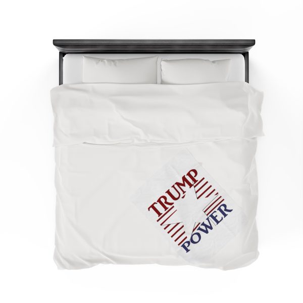 Velveteen Plush Blanket - TRUMP POWER - Image 24
