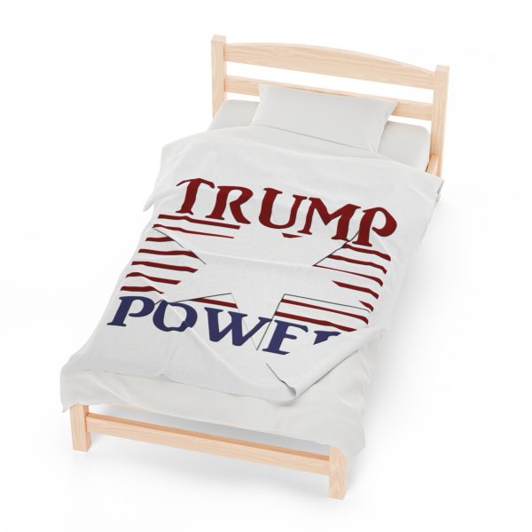 Velveteen Plush Blanket - TRUMP POWER - Image 13