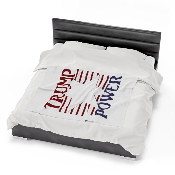 Velveteen Plush Blanket - TRUMP POWER - Image 14