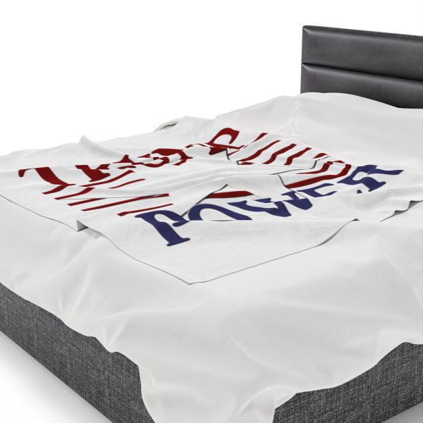 Velveteen Plush Blanket - TRUMP POWER - Image 15