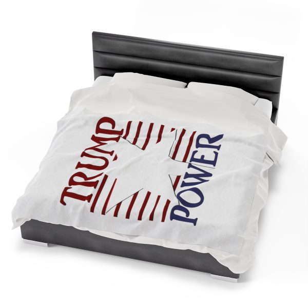Velveteen Plush Blanket - TRUMP POWER - Image 6