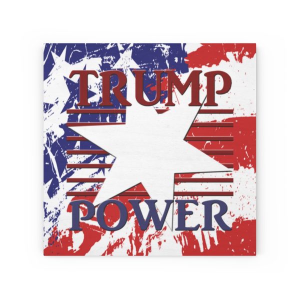 Wood Canvas - TRUMP POWER - Stars and Stripes - Image 2