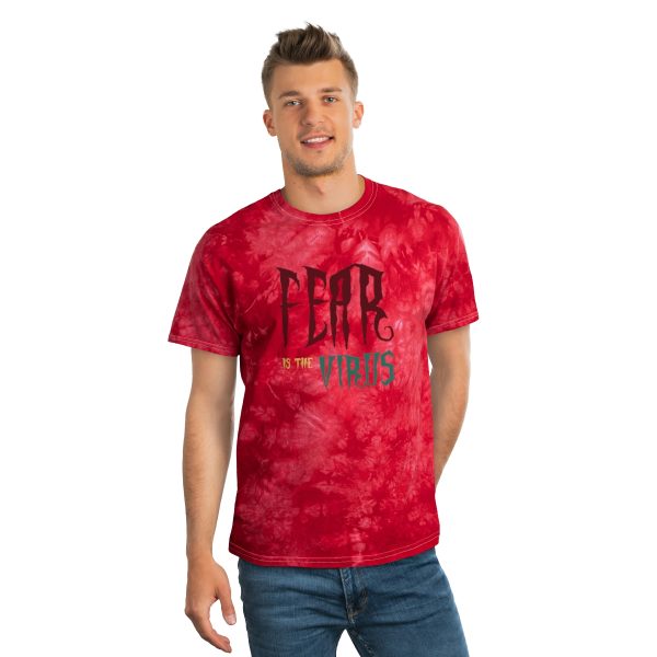 Tie-Dye Tee - Crystal - Fear Is The Virus LOGO1