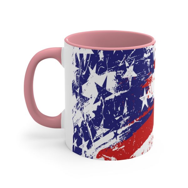 Accent Coffee Mug 11oz - Stars and Stripes - Image 2