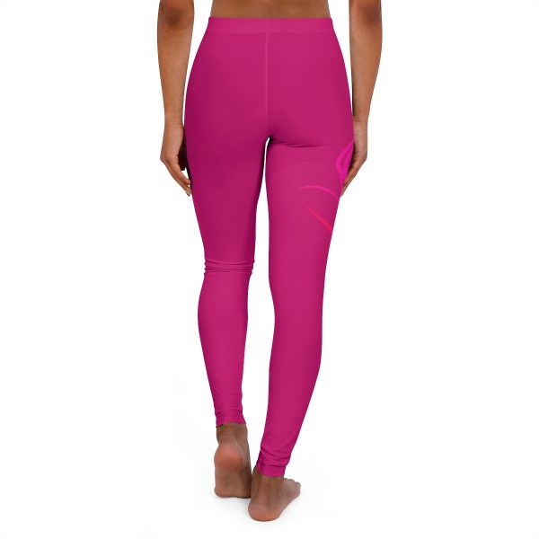 Women's Spandex Leggings (AOP) - Women Are Not Costumes (Dark Rose Pink BG) - Image 13