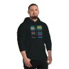 Unisex Drummer Hoodie - Fear Is The Virus LOGO 3 - 2  (Front and Back) - Image 15