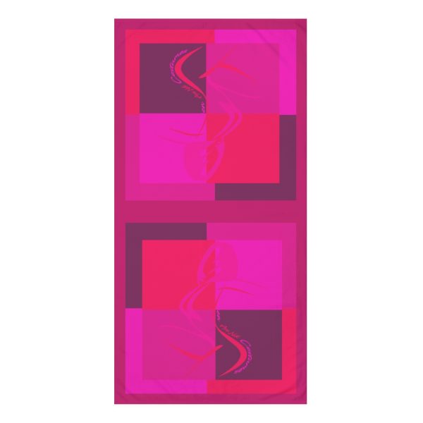 Mink-Cotton Towel - Women Are Not Costumes (Multi Pinks and Purple BG)