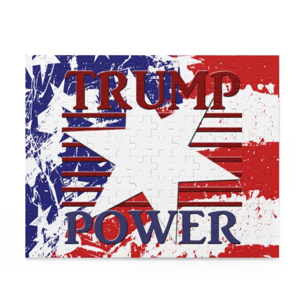 Puzzle (120 252 500 Piece) - TRUMP POWER - Stars and Stripes - Image 4