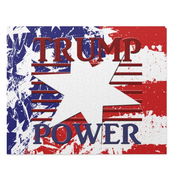 Puzzle (120 252 500 Piece) - TRUMP POWER - Stars and Stripes