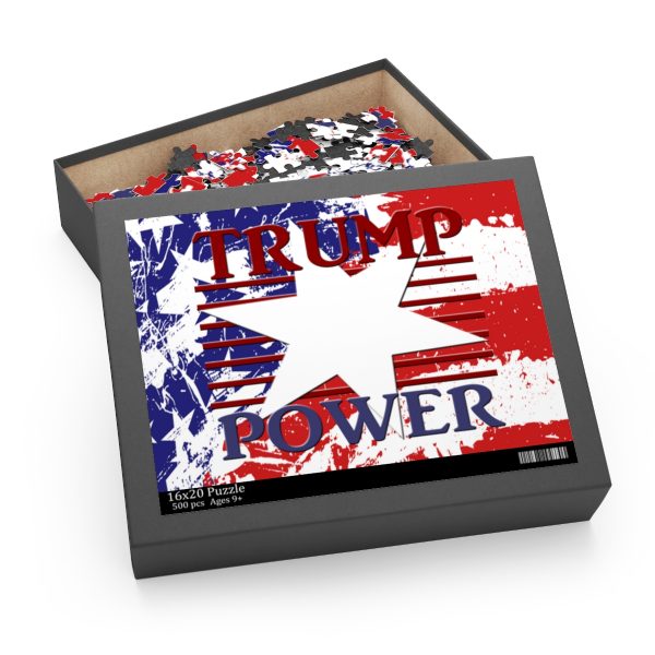 Puzzle (120 252 500 Piece) - TRUMP POWER - Stars and Stripes - Image 2