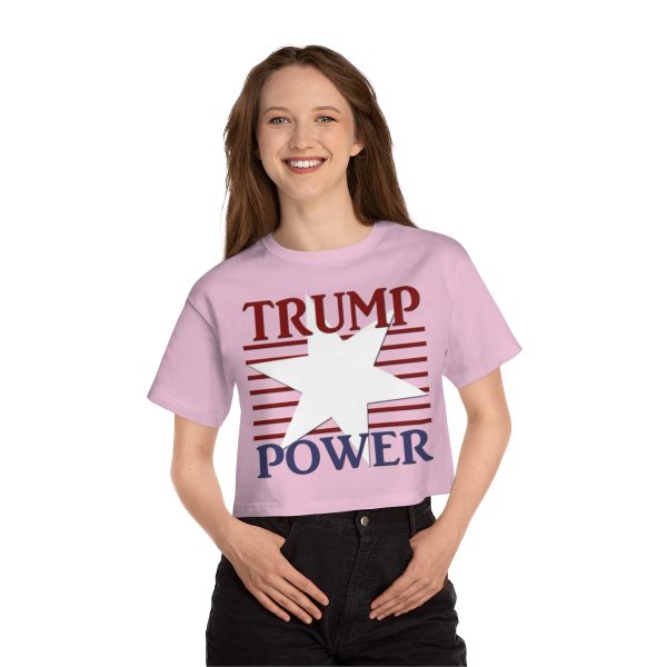 Champion Women's Heritage Cropped T-Shirt - TRUMP POWER