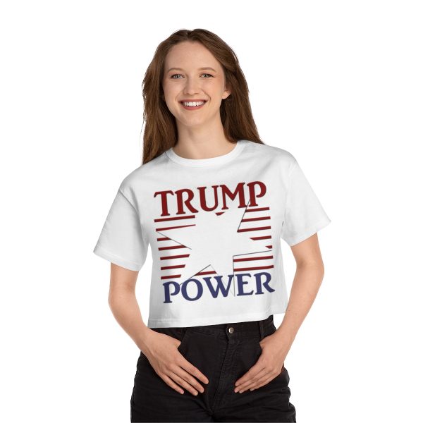 Champion Women's Heritage Cropped T-Shirt - TRUMP POWER - Image 6