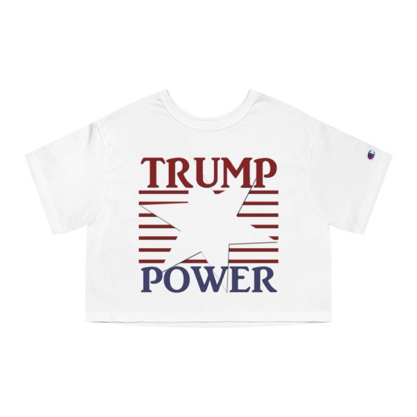 Champion Women's Heritage Cropped T-Shirt - TRUMP POWER - Image 4