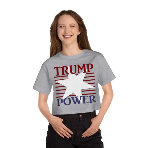 Champion Women's Heritage Cropped T-Shirt - TRUMP POWER - Image 12