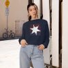 Women's Cropped Fleece Pullover - TRUMP POWER