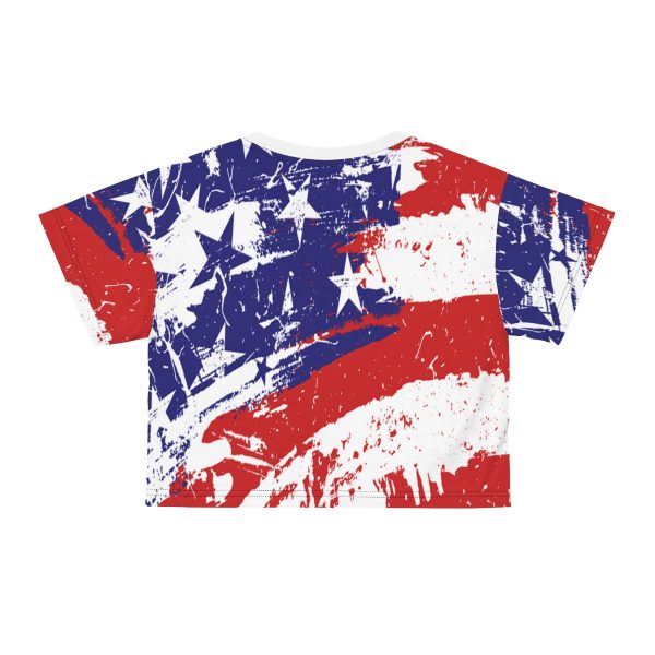 Crop Tee (AOP) - Stars and Stripes - Image 7